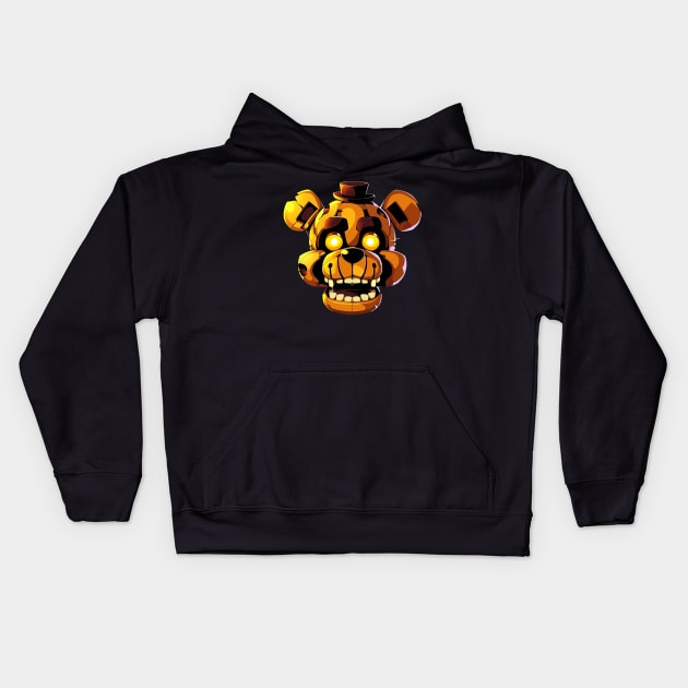 freddy fazbear Kids Hoodie by sample the dragon